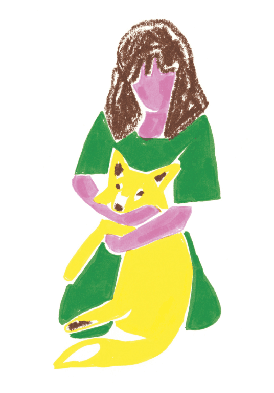 Ilustracja z książki Zielona dziewczynka - fragment 2