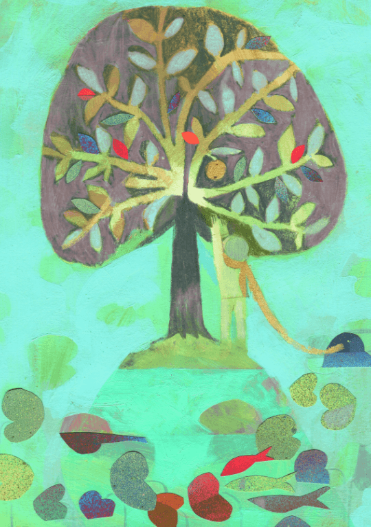 Ilustracja z książki Tkaczka chmur - scena 2