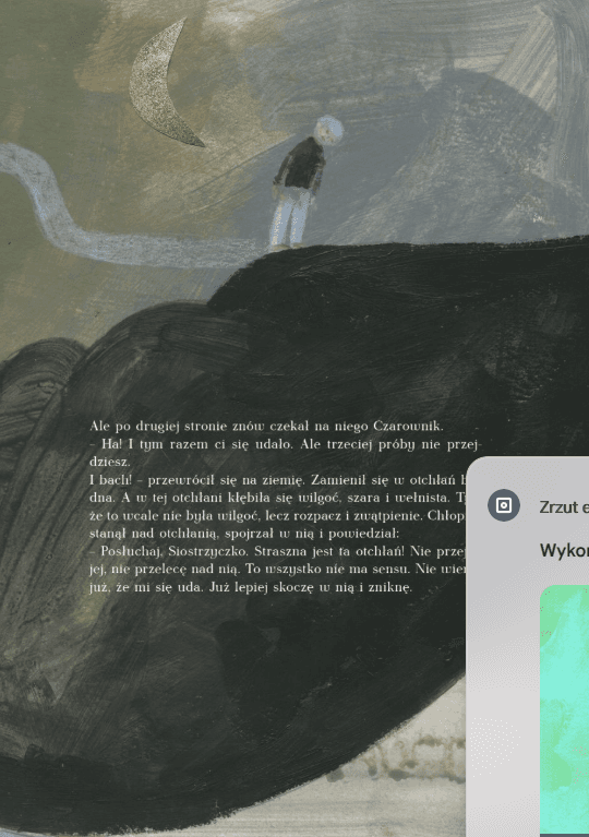 Ilustracja z książki Tkaczka chmur - scena 3