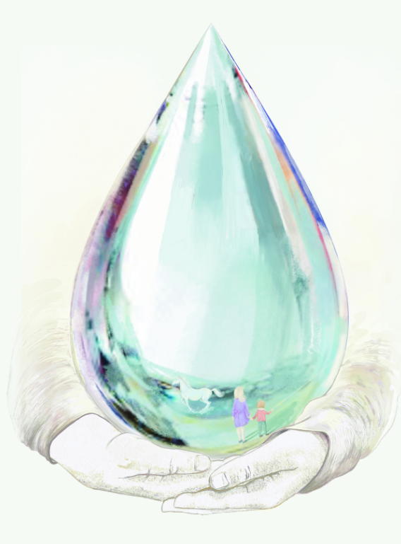 Ilustracja z książki Połezja - łza jako bohaterka