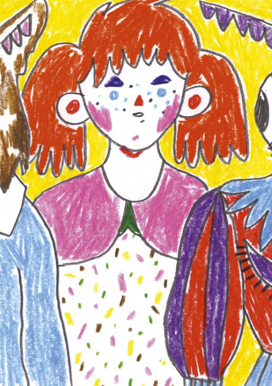 Ilustracja z książki Mrówki - tata walczy z mrówkami